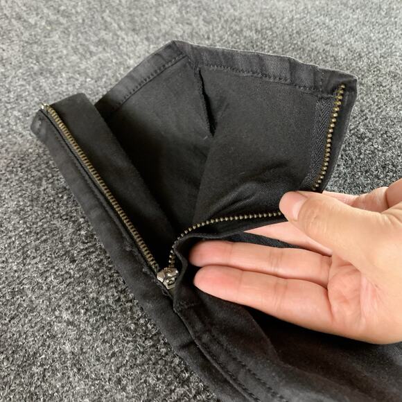 Rag & Bone Women’s Skinny Jeans Zipper Capri Moto Black Size 26 - Picture 13 of 16